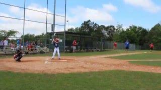 Sean Huggins 2nd base hit!