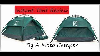 REACTIVE OUTDOOR, INSTANT TENT, No Bullshit Review by a moto camper.