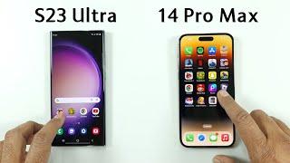 Samsung S23 Ultra vs iPhone 14 Pro Max Speed Test