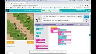 Code.org, Express Course (2021) Lesson 16