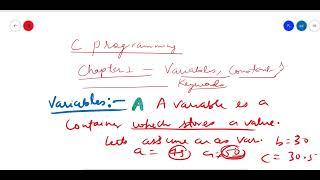 Unit1_Variables, Constants and Keywords(02)