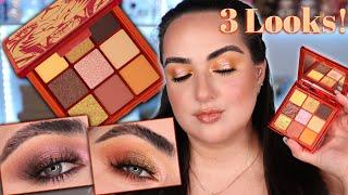 HUDA BEAUTY LUNAR NEW YEAR WILD TIGER OBSESSIONS PALETTE 3 LOOKS & REVIEW!