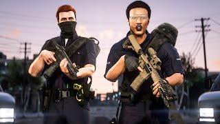 We are Corrupt Cops in GTA 5 RP