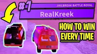 HOW TO WIN JAILBREAK BATTLE ROYALE *EVERY TIME!* | Roblox Jailbreak New Update