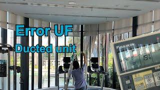 How to perform self-diagnosis by using a wire remote control | Daikin AC error UF