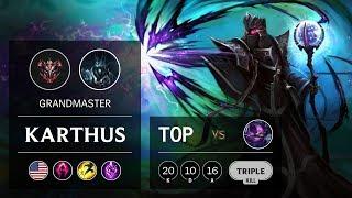 Karthus Top vs Kennen - NA Grandmaster Patch 9.15