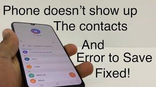 How to get back contacts disappeared - phones doesn’t save the contacts