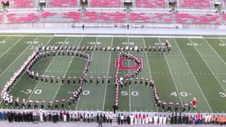 Ohio State Marching Band Script Ohio at Buckeye Invitational Great Sound 10 12 2013 from C Deck