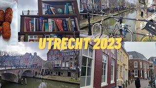 Utrecht 2023 Niederlande - Urlaub in Holland - Sehenswürdigkeiten Dom Grachten Essen Boekenkast