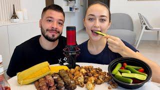 MUKBANG | Как мы познакомились и наша помолвка + Кебаб с ободами в панировке 