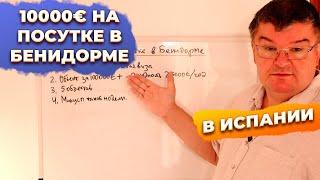10000 евро на посуточной аренде в Бенидорме Испания. Инвестиции в недвижимость в Испании.
