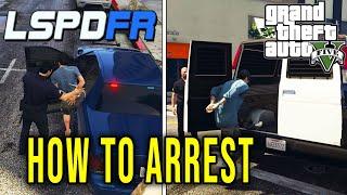 LSPDFR - HOW TO ARREST A SUSPECT AND CALL FOR TRANSPORT or PUT IN CAR - GTA 5