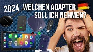 So wählst du den RICHTIGEN Wireless CarPlay oder Android Auto Adapter in 2024