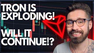 TRON PRICE PREDICTION 2021!  TRX IS EXPLODING!  WILL IT CONTINUE? - LARGE BULLISH PATTERN!