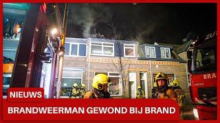 Brandweerman raakt gewond bij flinke brand in Zutphen