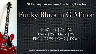 G Minor Funky Blues Backing Track