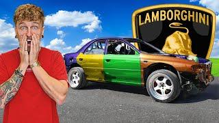 Wir lackieren den Subaru in Lamborghini Farbe!