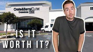 FIRST TIME shopping at a CRATE & BARREL OUTLET! |  Designing The Dream Vlog
