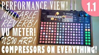 New Deluge Community Firmware 1.1 Features! Mutable Reverb, Performance View, New Arp, Paste Gently