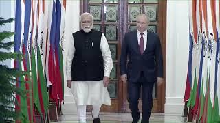 PM Modi hosts President Putin of Russia at Hyderabad House in Delhi