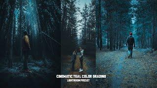 Lightroom Mobile Cinematic Teal Color Grading tutorial | Moody Blue Mobile Lightroom preset.