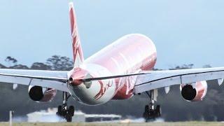 REVERSE THRUST FAILURE | AirAsiaX A330-300 Landing Melbourne - [9M-XXS]