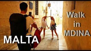 [4K] Mdina Long Walk ... Malta Walks