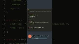 Javascript - Merge objects using Object.assign() method #shorts #javascript