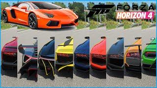 Forza Horizon 4 - Top 13 Fastest Lamborghini Supercars Cars | Top Speed Test