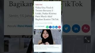 Video Una Viral Di tiktok Bersama 3 Lelaki. #shorts #beritaviral