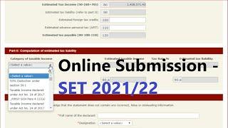 How to Submit SET Form 2021/22 via RAMIS? (Online) | Taxation of Sri Lanka | SL TAX SOLUTION