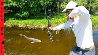 BOWFISHING for INVASIVE FISH with New HIGH-TECH BOW!