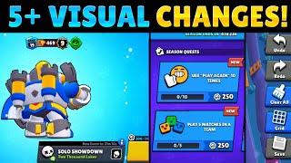 5+ New Visual Changes in Brawl Stars Brawlidays 2020 Update | Brawl Stars Old Vs New