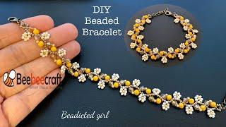 Garden Bracelet || DIY beaded bracelet