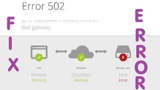 How to Fix Error 502 Bad Gateway Ray ID Web Browser Not Working Wont Open Webpage Link No Connection