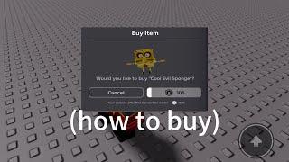 HOW TO BUY GIANT SPONGEBOB (TUTORIAL) [READ DESCRIPTION]