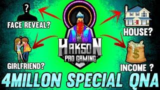 4M Special QnA Of @HaksonProGaming | Girlfriend Reveal  Face Reveal 🫣