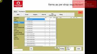 Onscreen Billbook Software - Hardware Module