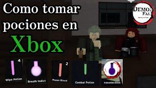 Como tomar pociones en Xbox - Demonfall  ROBLOX