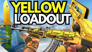 The BEST YELLOW Inventory for CS2! (BUDGET Yellow Themed Skins Loadout)
