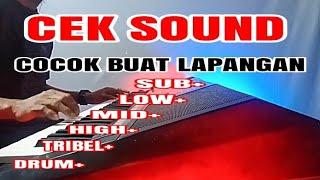 Cek Sound Tes Sub Low Mid High Tribel Drum-Cocok Buat Lapangan