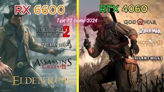 RX 6600 vs RTX 4060 | Test In 10 Games | 2024