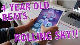 4 YEAR OLD BEATS ROLLING SKY!