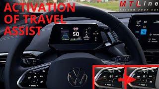 VW ID4, MY2023 – Travel Assist activation - vključitev Travel Assist sistema