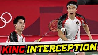 Kevin Sanjaya The KING of Interception Badminton