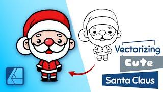 Santa's Grand Finale: Festive Vector Illustration Timelapse in Affinity Designer 2! 