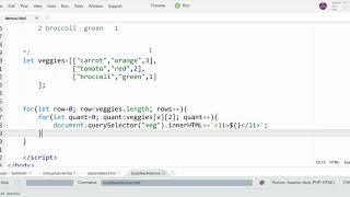 JavaScript 2-Dimensional Arrays