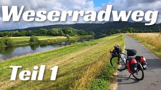 In sieben Tagen von Hann. Münden nach Cuxhaven: Der Weserradweg (Tag 1: Hann. Münden - Holzminden)