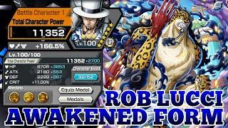 ROB LUCCI  AWAKENED FORM GAMEPLAY | ONE PIECE BOUNTY RUSH | OPBR