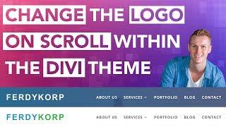 Change the logo on scroll in Divi